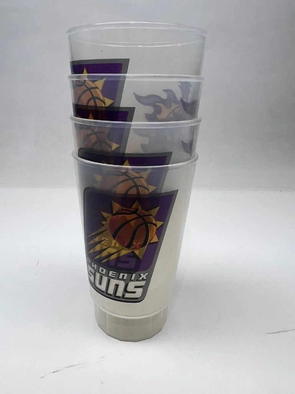 4pk Phoenix Suns 16oz Party Cups Plastic Beer Tumbler NBA Official Merch